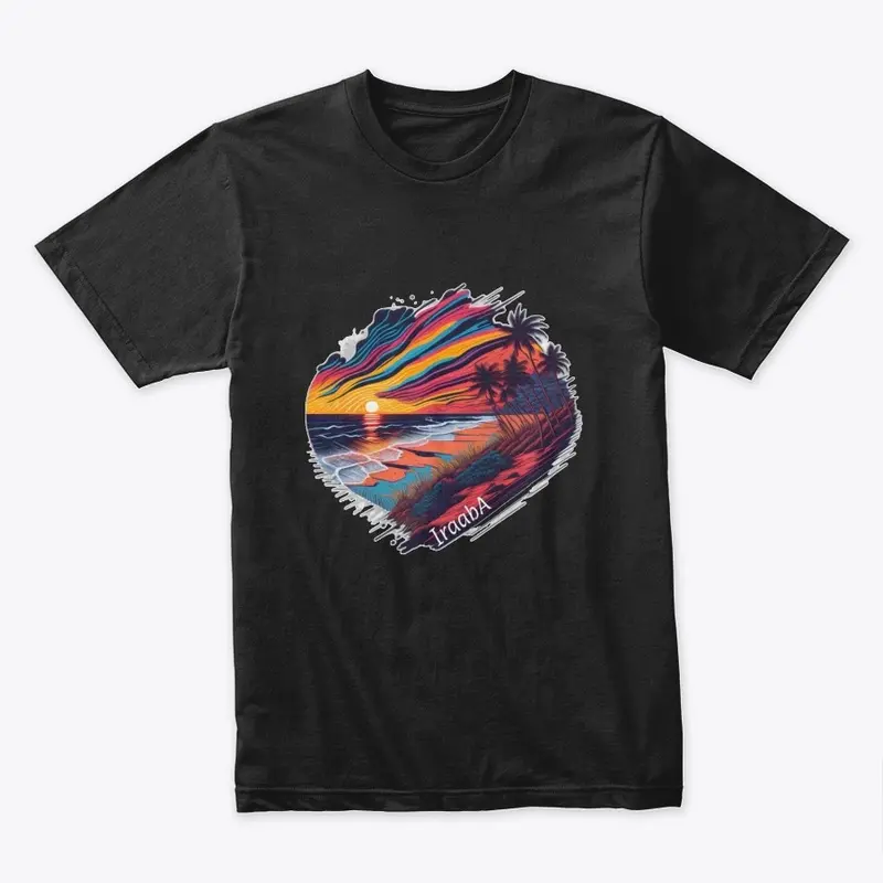 Iraaba Sunset T-shirt (Black) Male