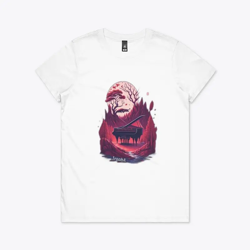 Iraaba Piano T-Shirt (White) Female