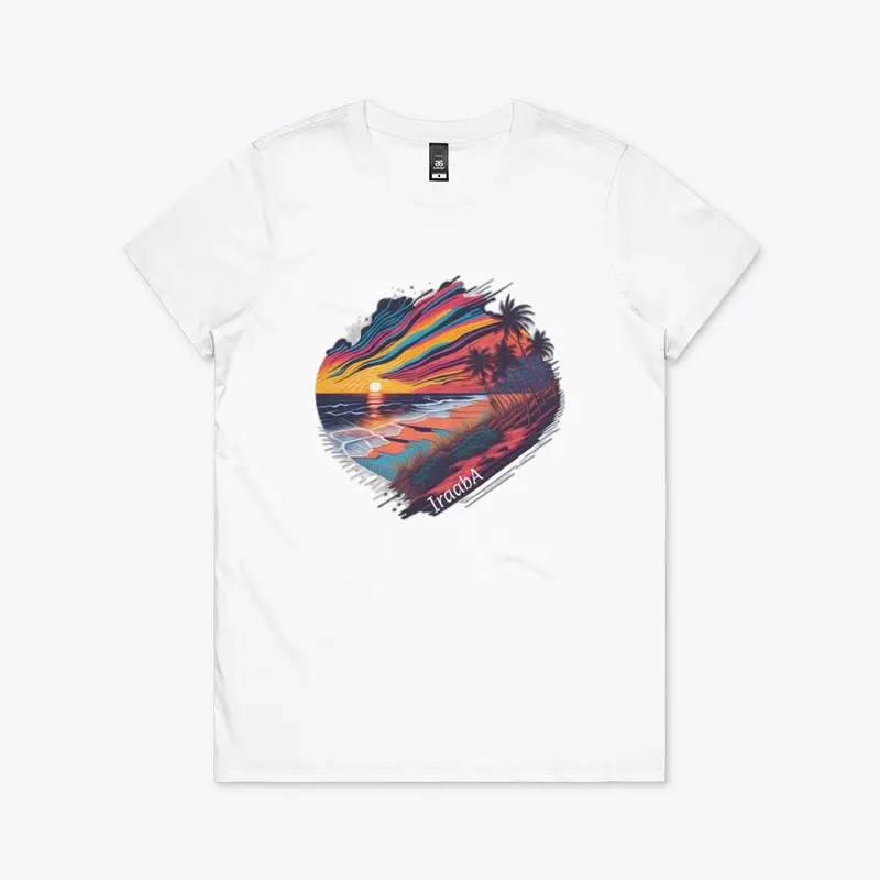 Iraaba Sunset T-Shirt (White) Female